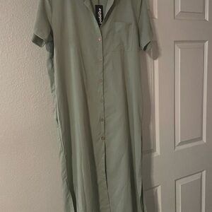 Zeagoo Sage Green Maxi Dress